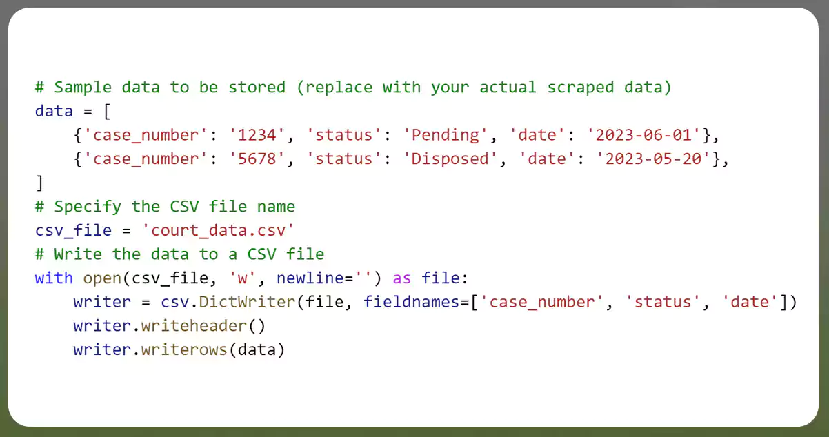 Step-5--Storing-the-Scraped-Data